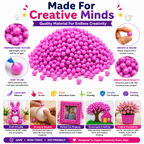 DIY Pink Beads – Creative Craft Decorations for School Projects, Gift Boxes, Home Decor & Handmade Art