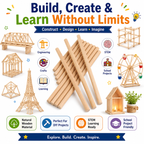 Kids Counting Sticks – Montessori-Inspired Math Learning Toy for Numbers, Counting, Patterns & Problem Solving