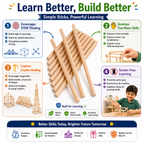 Kids Counting Sticks – Montessori-Inspired Math Learning Toy for Numbers, Counting, Patterns & Problem Solving