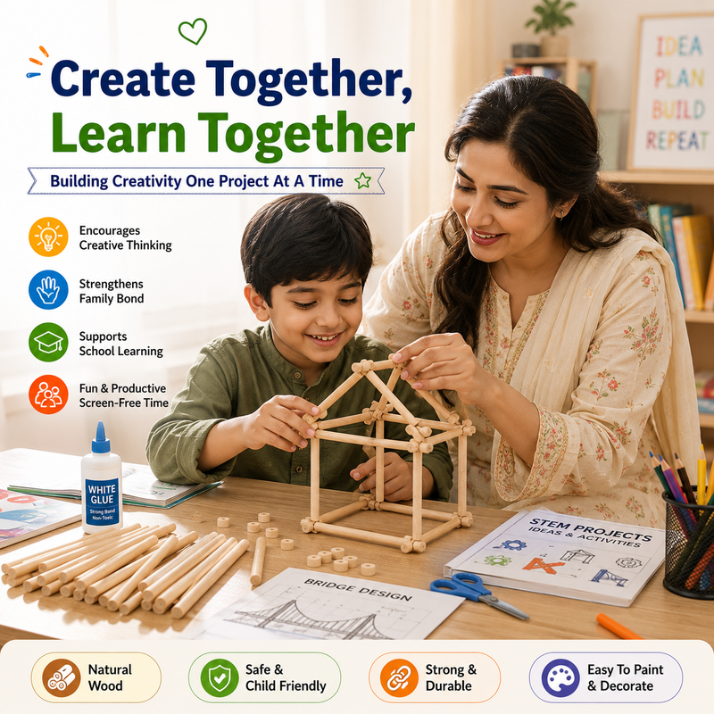 Kids Counting Sticks – Montessori-Inspired Math Learning Toy for Numbers, Counting, Patterns & Problem Solving