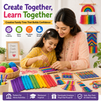 Colorful Wooden Loom Sticks – Weaving Craft Supplies for Kids, Beginners, School Projects & DIY Crafts