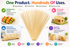 Wooden Sticks for DIY Crafts – 11cm Natural Popsicle Sticks for Kids, School & Creative Projects