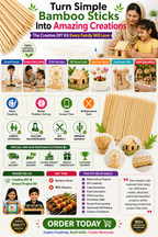 Wooden Sticks for DIY Crafts – 11cm Natural Popsicle Sticks for Kids, School & Creative Projects