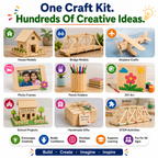 Premium Jumbo Wooden Craft Sticks – 114mm Popsicle Sticks for DIY Crafts, School Projects & STEM Learning