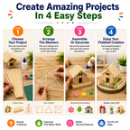 Bamboo Food Skewers – Strong Natural Wooden Sticks for BBQ, Grilling, Catering, Parties & Restaurants