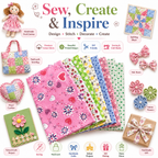 Printed Cotton Fabric Sheets – Soft & Easy-to-Sew Fabric for Quilting, Patchwork, Sewing & DIY Crafts