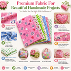 Printed Cotton Fabric Sheets – Soft & Easy-to-Sew Fabric for Quilting, Patchwork, Sewing & DIY Crafts