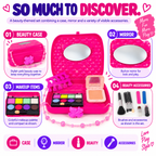 DIY Beauty Collection Kids Makeup & Pretend Play Set – Girls Beauty Kit for Dress-Up, Role Play & Creative Fun