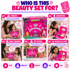 DIY Beauty Collection Kids Makeup & Pretend Play Set – Girls Beauty Kit for Dress-Up, Role Play & Creative Fun