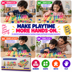 Montessori Wooden Educational Toy for Kids 3+ – Numbers, Shapes & Matching Learning Activity Board**