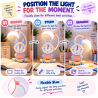 All-in- One Desk lamp with clock