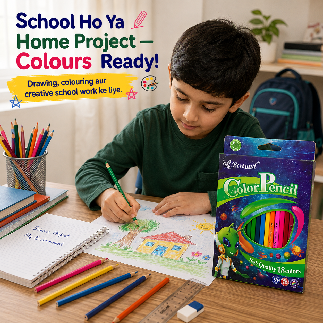 18 Colors pencile for Endless Creativity