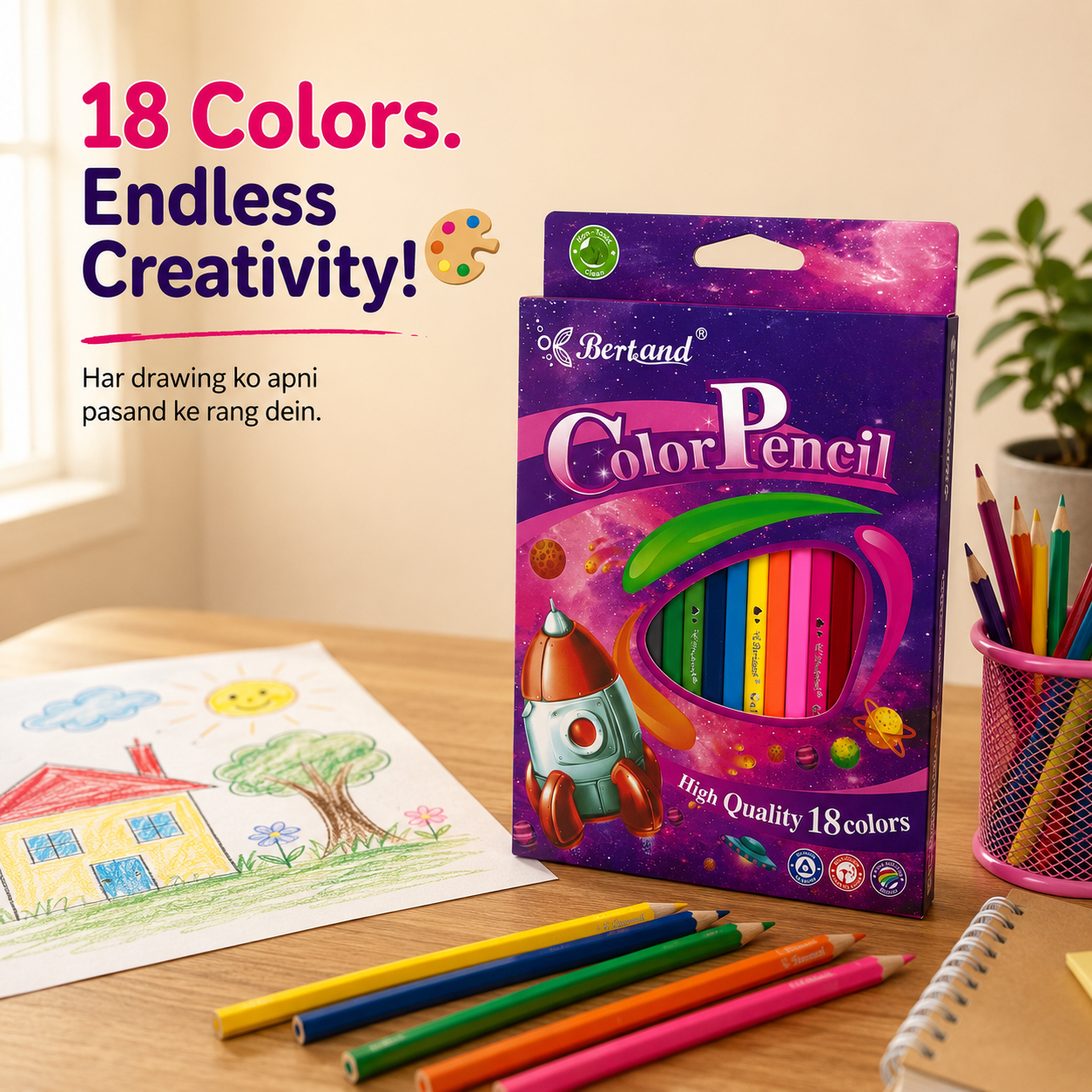 18 Colors. Endless Creativity!