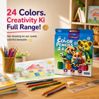 24 Colors. Creativity Ki Full Range!