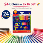24 Colors pencile. Endless Creativity!