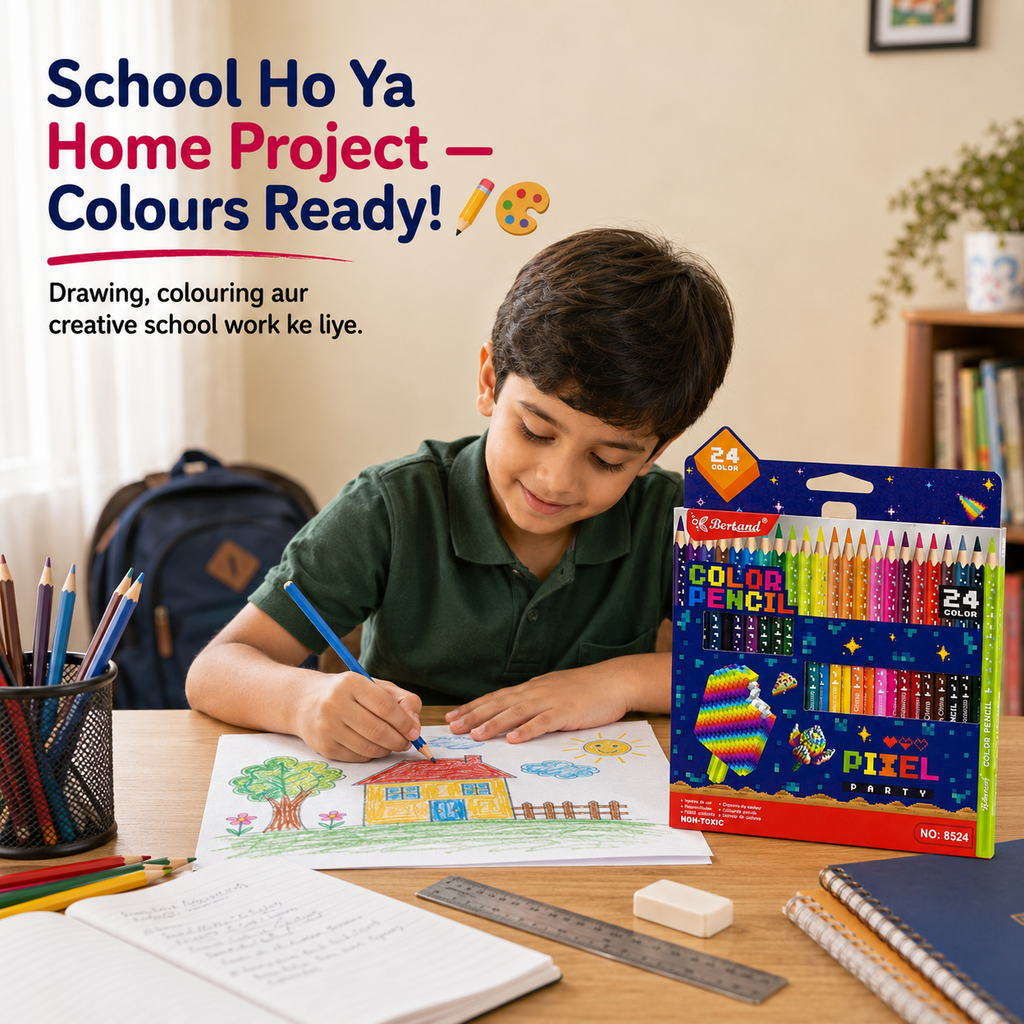 24 Colors pencile. Endless Creativity!