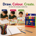 24 Colors pencile. Endless Creativity!