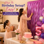 Shiny Metallic Party Backdrop