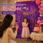 Shiny Metallic Party Backdrop