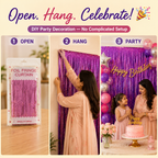 Shiny Metallic Party Backdrop