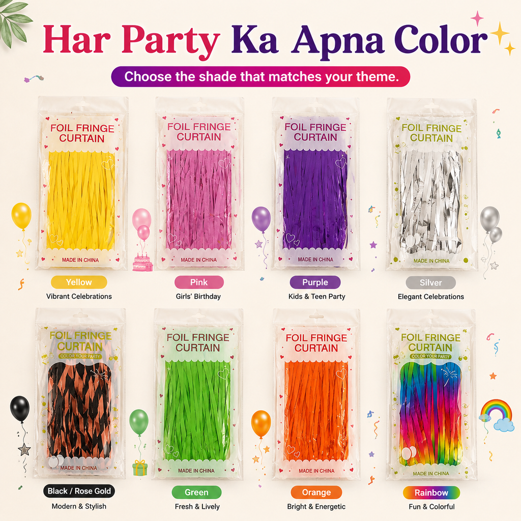 Shiny Metallic Party Backdrop
