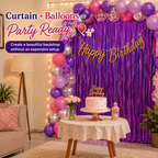 Shiny Metallic Party Backdrop