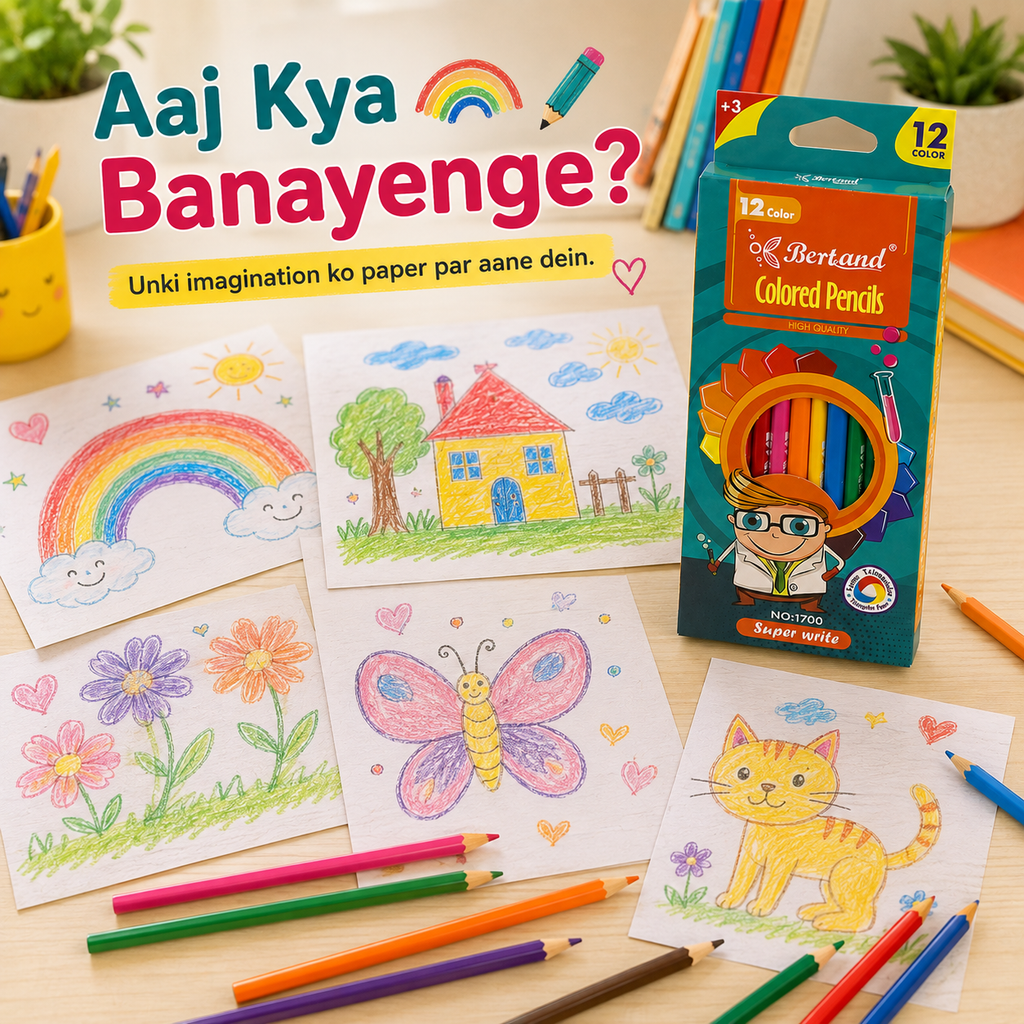 12-Color Pencils – Endless Creativity for Kids
