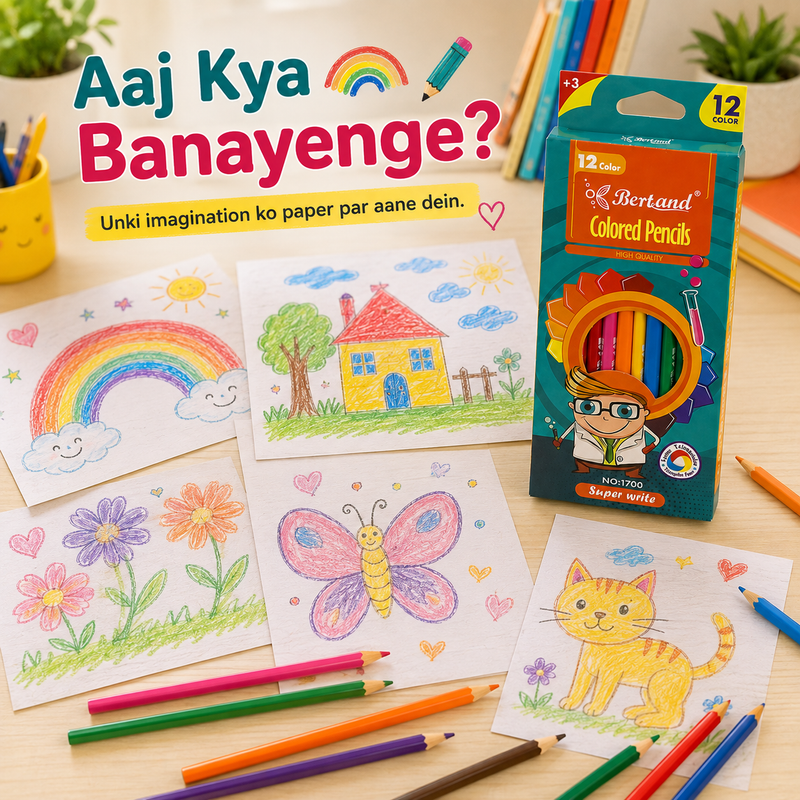 12-Color Pencils – Endless Creativity for Kids