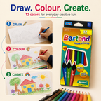 12 Colors. Endless Creativity! colour pencile