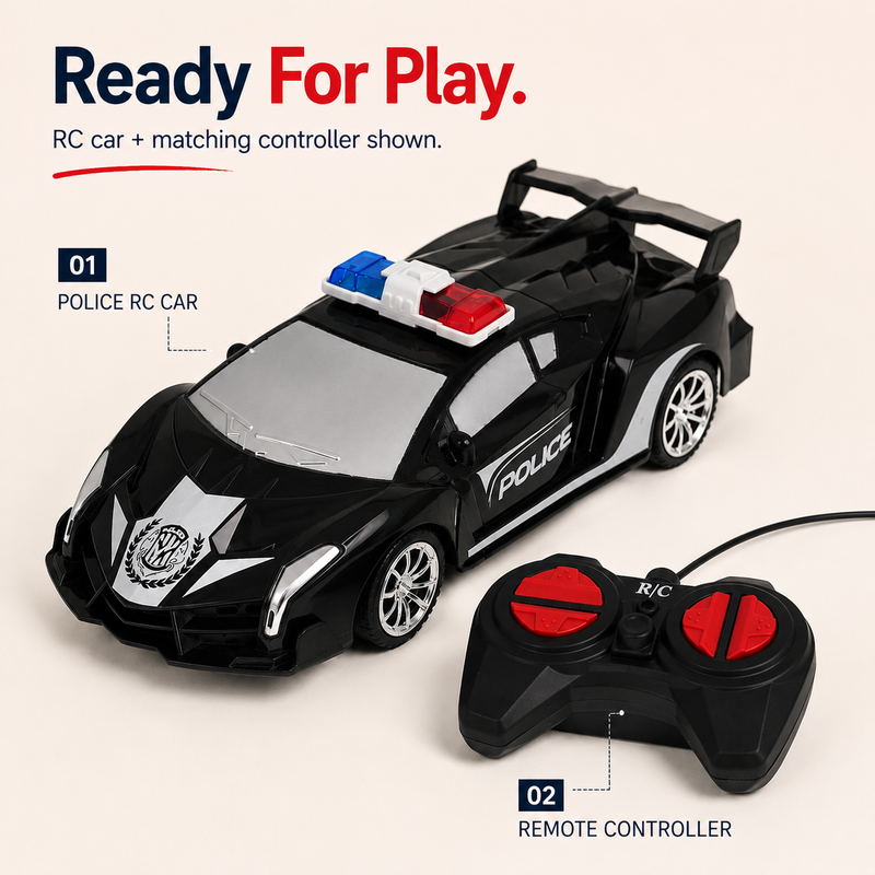 POLICE RC CAR FOR KIDS