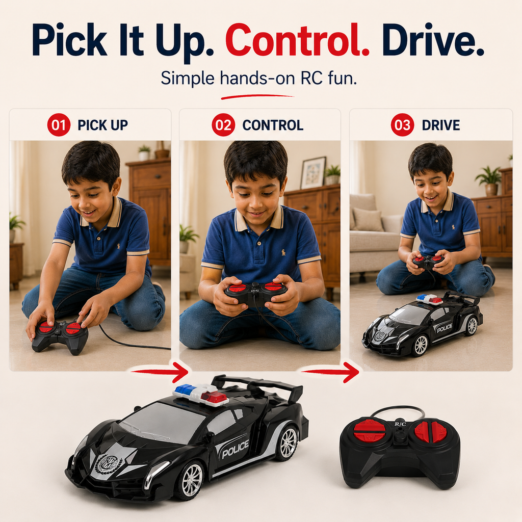 POLICE RC CAR FOR KIDS