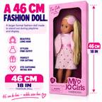 Premium 46cm Fashion Doll – Long-Haired Dress-Up Doll for Girls & Special Gifting