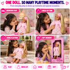 Premium 46cm Fashion Doll – Long-Haired Dress-Up Doll for Girls & Special Gifting