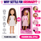 Premium 46cm Fashion Doll – Long-Haired Dress-Up Doll for Girls & Special Gifting