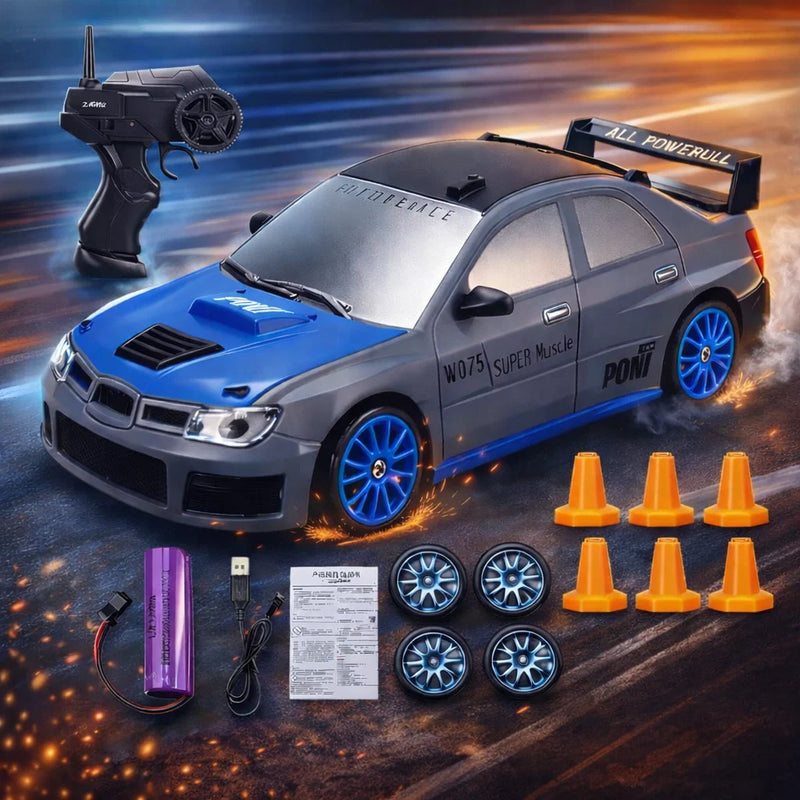 RC Drift Stunt Car for Kids – Fast Remote Control Car with 360° Spins, Drift Trick