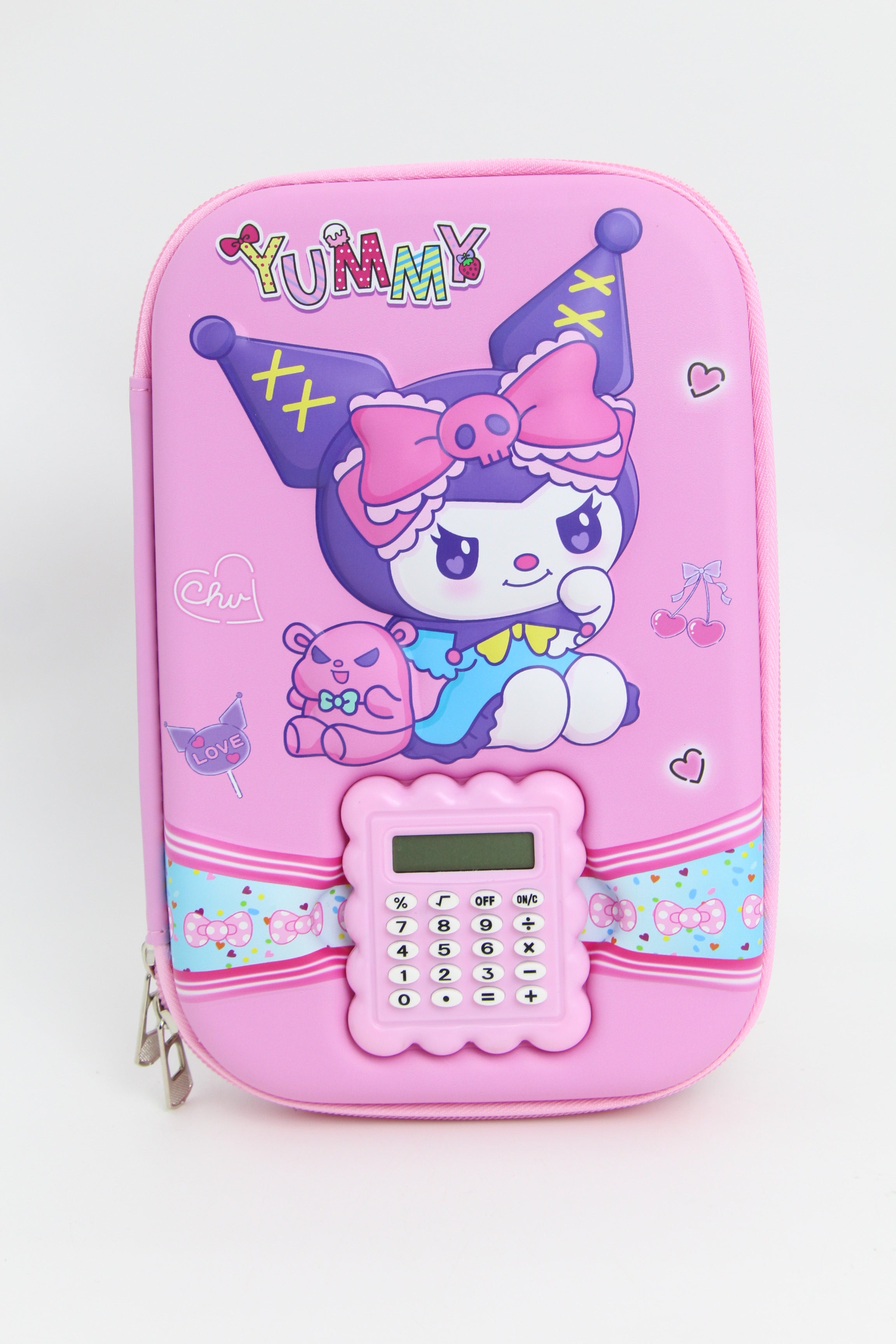 3D  Pencil Case with Calculator – Large Capacity EVA Stationery Organizer for Girls & School in all charactors
