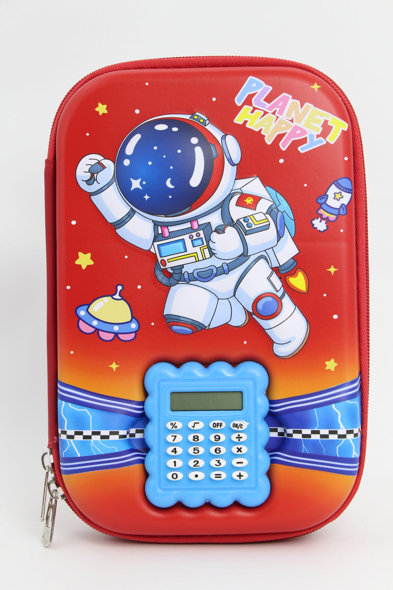 3D  Pencil Case with Calculator – Large Capacity EVA Stationery Organizer for Girls & School in all charactors