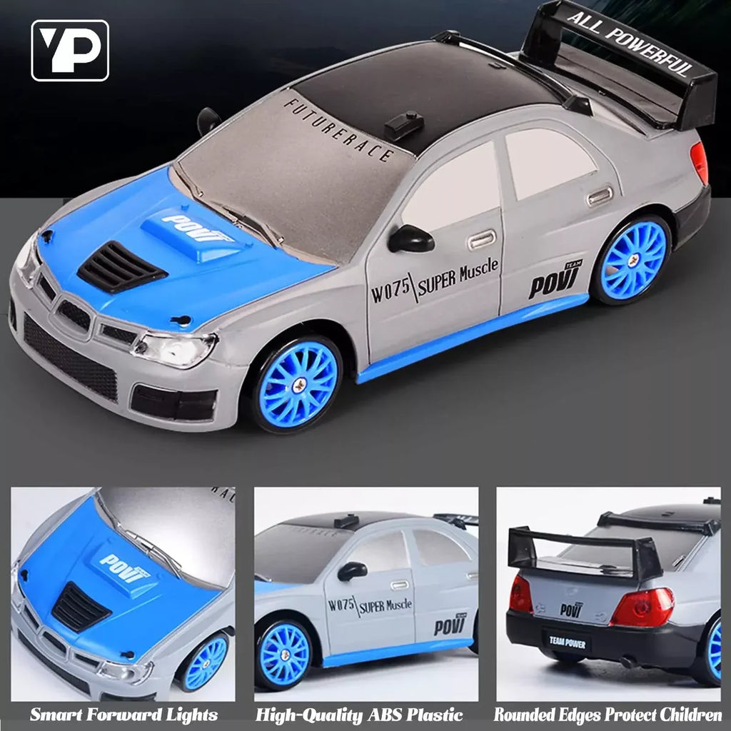 RC Drift Stunt Car for Kids – Fast Remote Control Car with 360° Spins, Drift Trick