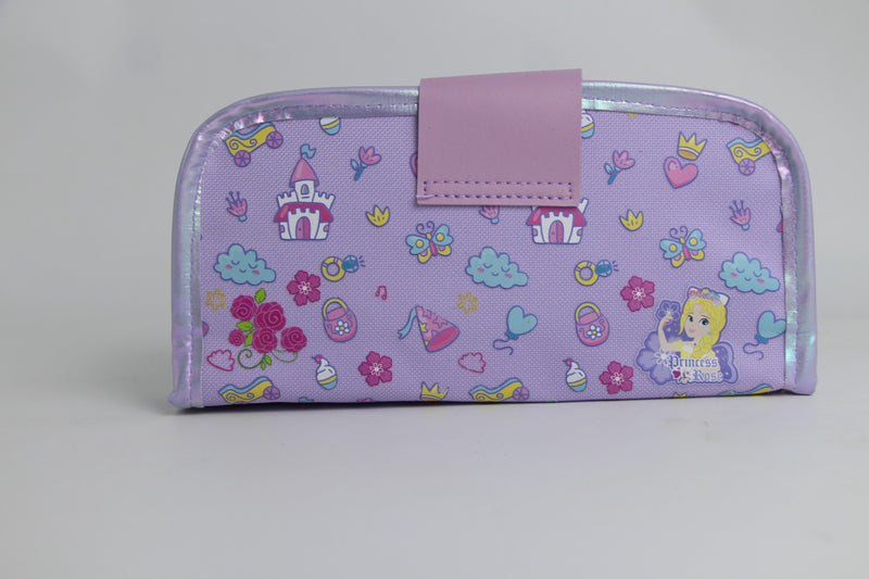 Princess Rose Double-Zip Pencil Case 🌸💜
