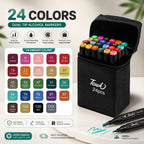Double-Sided Touch Markers 12 Pcs –24-36-48 colours