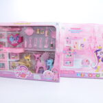 KITCHEN SET,WITH HORSE DOLL,W/LIGHT & MUSIC,W.BX