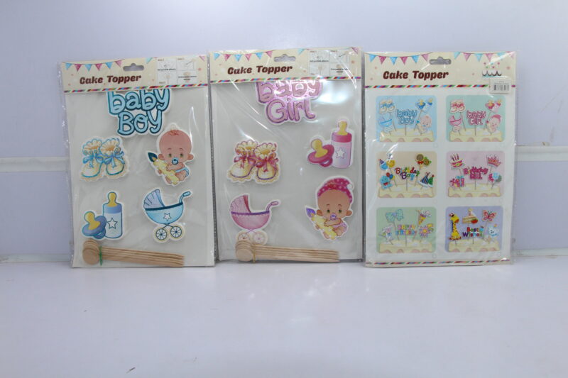 CAKE TOPPER FOAMIC 5P 5PCS BUNDLE