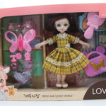 9'' SOLID BODY 15JIONTS  BEAUTY DOLL SET,W.BX