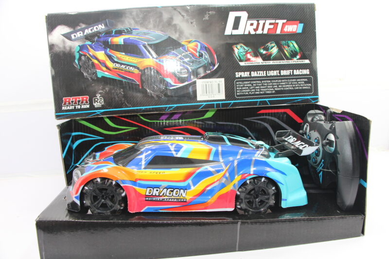 R/C CAR W/LIGHT & SPRAY, 2 COLORS MIXED, W/USB, W.BOX