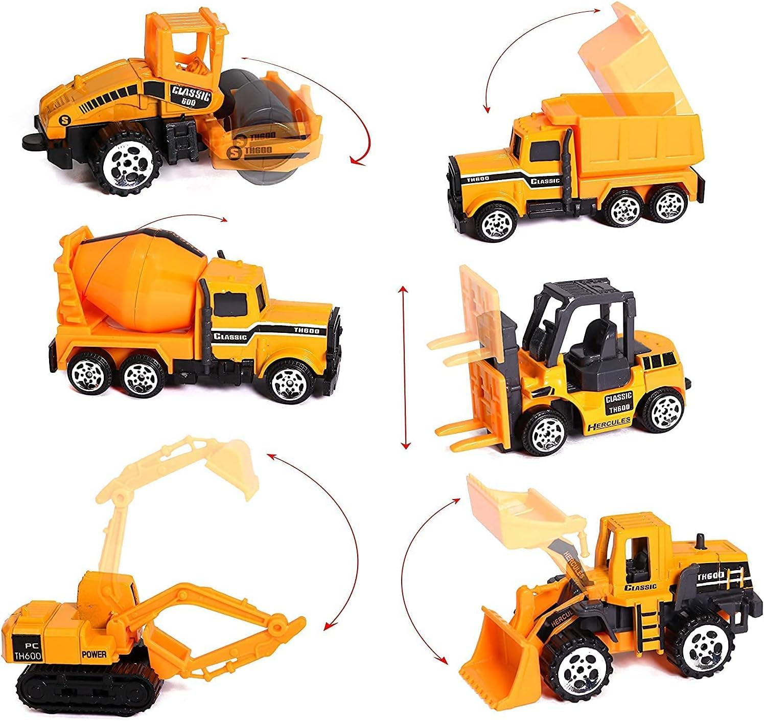 SLIDE ALLOY TRUCK SET 6PCS 8551.. - Image 6