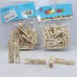 Natural Wooden Mini Craft Clips__2904