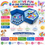 Hexagonal Art Kit Set Of 46 Pieces for kids