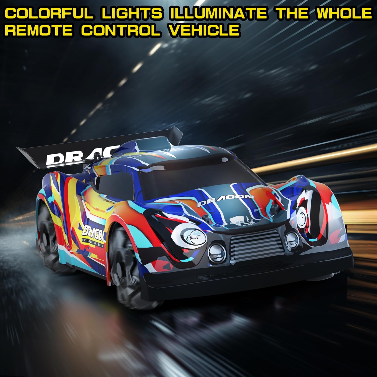 KYAMRC YL-66 1/14 2.4G 4WD RC Car Lateral Drift Spray LED Light 360Rotation Stunt Vehicles Models Remote Control Toys - Image 7