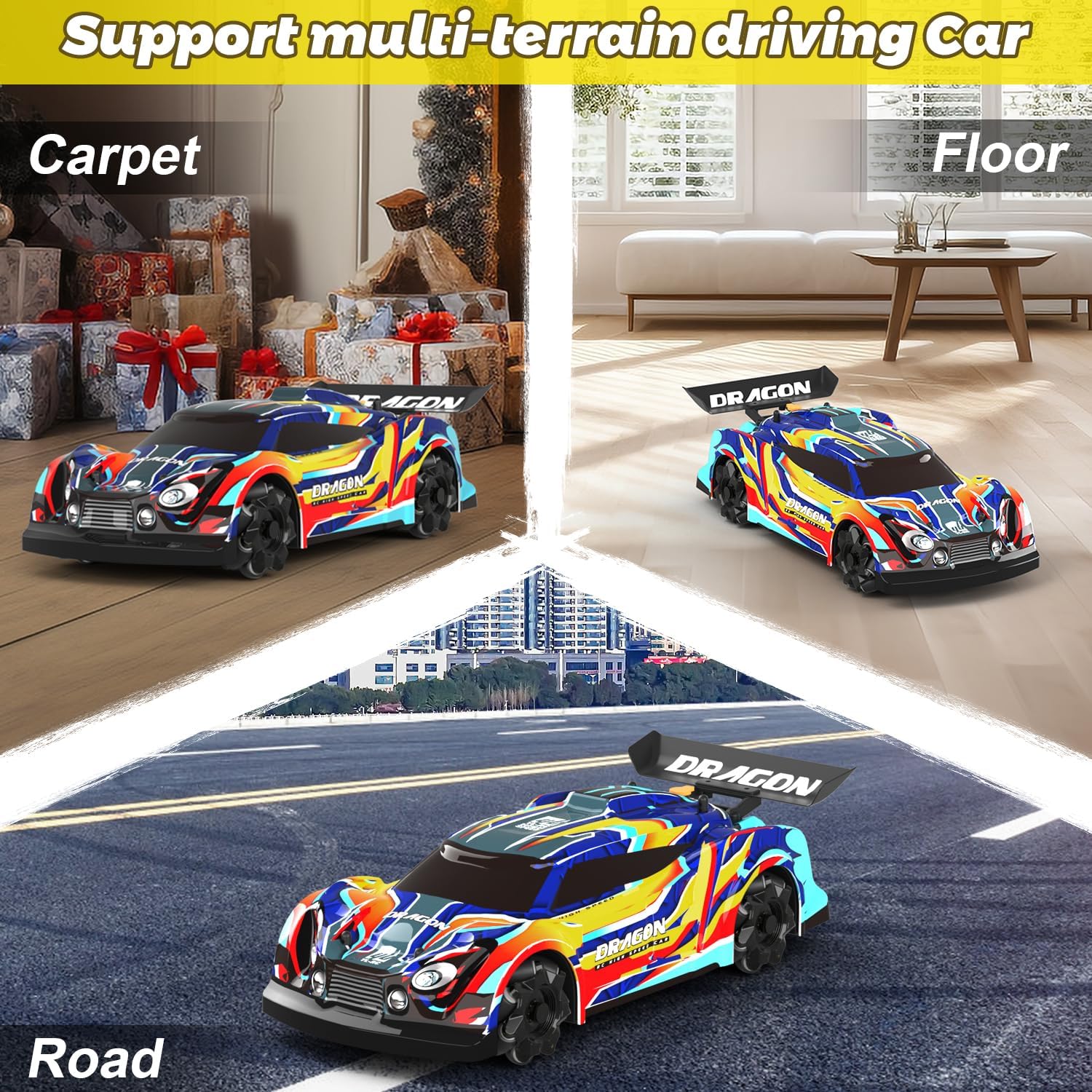 KYAMRC YL-66 1/14 2.4G 4WD RC Car Lateral Drift Spray LED Light 360Rotation Stunt Vehicles Models Remote Control Toys - Image 9