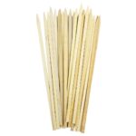 BBQ Bamboo Skewers 10 Inch Length 25 Pieces per Bag Perfect for Grilling Kabobs and Outdoor Cooking Durable Eco Friendly Skewers for Easy Food